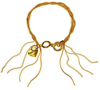 golden chain friendship bracelet by rosie fox