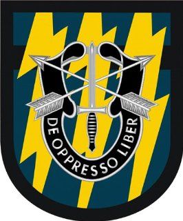 US Army 12th Special Forces Group Flash Vinyl Decal Sticker 5.5" 