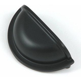 Stone Mill Matte Black 'Nantucket Cup' Cabinet Pulls (Pack of 10) Stone Mill Cabinet Hardware