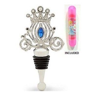 Disney Parks Cinderella Coach Bottle Stopper   Disney Parks Authentic & Limited Availability + Double Sided Cinderella Stamp Included  Other Products  