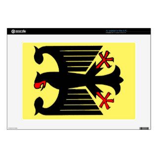German Federal Black Eagle on Yellow Shield Laptop Skins