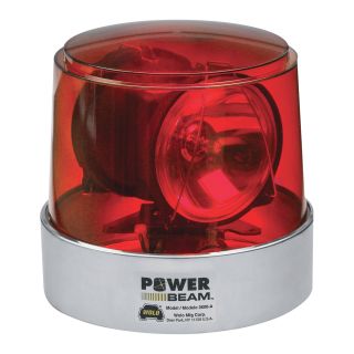 Wolo Power Beam Halogen Rotating Warning Light — Red, Model# 3610-R  Beacons