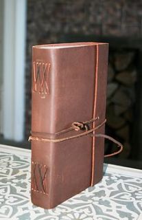 fair trade leather journal by ethical trading company