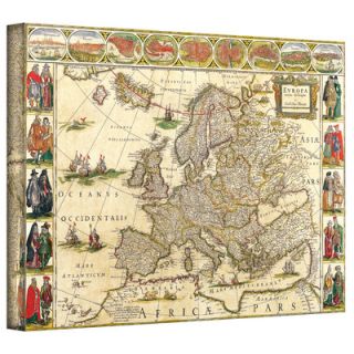 Art Wall Antique Maps Map of Europe by Willem Blaeu Graphic Art