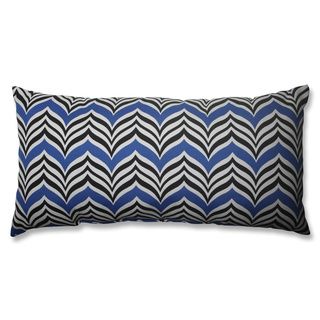 Pillow Perfect Ripple Effect Baltic 23 inch Bolster Throw Pillow Pillow Perfect Outdoor Cushions & Pillows