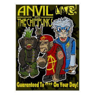 Anvil and the Chimpunks Live Print