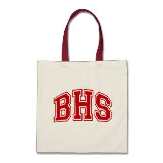 HIGH SCHOOL   BHS RED CANVAS BAG