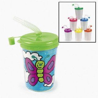 Design Your Own Cups With Lids & Straws   Crafts for Kids & Design Your Own Toys & Games