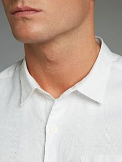 Farrell Long sleeve textured shirt White