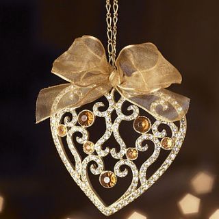 vintage heart jewel decoration by dibor