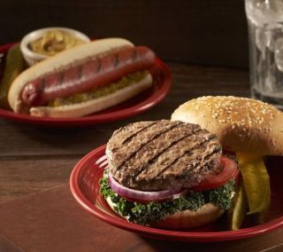 Kansas City (16) 4 oz Steakburgers & (16) 3.2 oz All Beef Hot Dogs —
