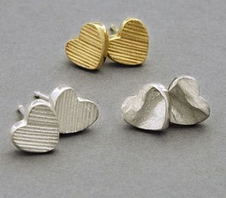 dune heart studs by latham & neve