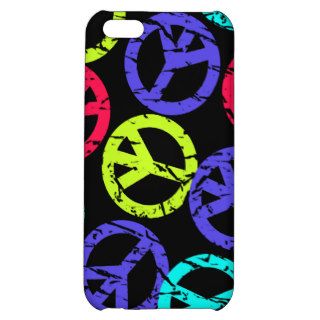 Neon Peace Signs iPhone Case iPhone 5C Cover