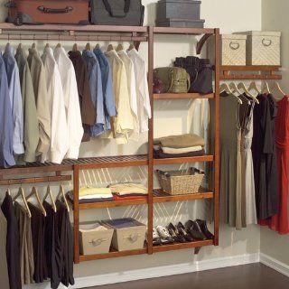John Louis Home Standard Closet Shelving System, Red Mahogany   Closet Storage And Organization System Shelves