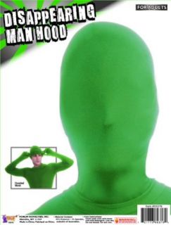 Forum Novelties Men's Disappearing Man Hood, Green, One Size Clothing