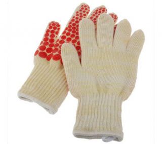 Prepology Set of 2 Five Finger Heat Resistant PolkaDot Gloves —