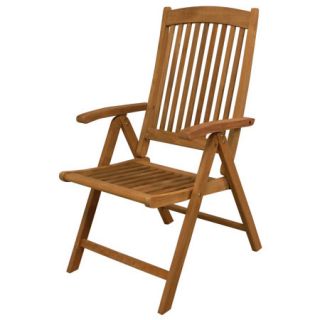 SeaTeak Avalon Folding Multi Position Deck Chair With Arms 96443