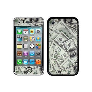 Graphics and More Protective Skin Sticker Case for iPhone 3G 3GS   Non Retail Packaging   Hundred Dollar Bills Money Currency Cell Phones & Accessories