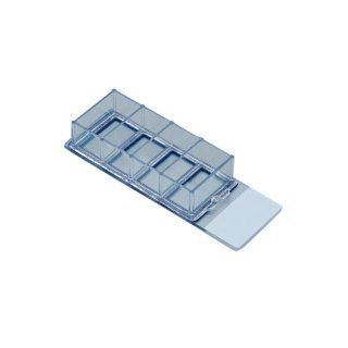 Nunc Chamber Slide, 4 Well, 1.7 cm2 Culture Area (Case of 96) Science Lab Cell Culture Microplates