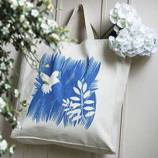 botanical bird tote bag by munchkin creative