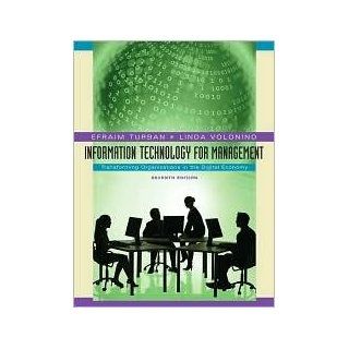Information Technology for Management 7th (seventh) edition Text Only Efraim Turban Books