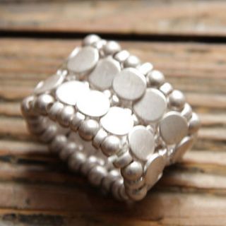 silver disc ring by lavender room