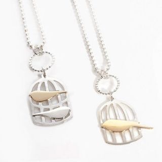 bird cage necklace by kate wimbush jewellery