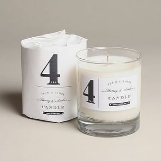 honey & amber candle by plum & ashby