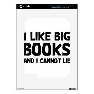 I Like Big Books Decals For iPad 3