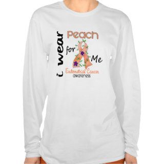 Endometrial Cancer I Wear Peach For Me 43 Tshirt