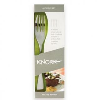 Knork Flatware 4 Piece Matte Fork Set