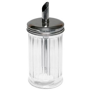 50's retro style glass sugar dispenser by old with new