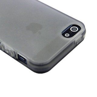 Modern Flexible Soft Black TPU Silicone Skin Case Back Cover for Apple Iphone 5 Cell Phones & Accessories