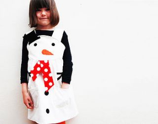 snowman christmas costume dress by wild things funky little dresses