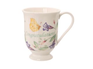 Lenox Butterfly Meadow Everyday Celebrations Congratulations Mug White