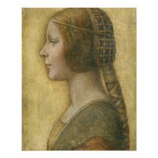<La Bella Principessa> by Leonardo da Vinci Posters