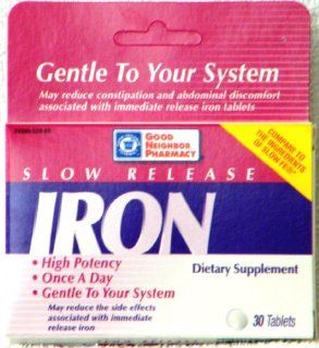 Good Neighbor Pharmacy Slow Release Iron (30 tablets) Health & Personal Care