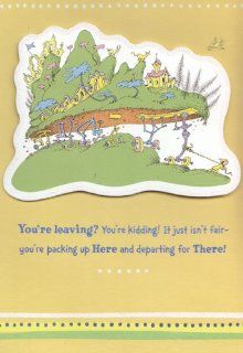 Greeting Card Goodbye Job Dr. Seuss "You're Leaving? You're Kidding It Just Isn't Fair "  Paper Stationery 