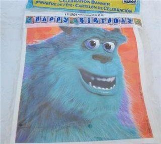 Monsters Inc Birthday Banner 8 Ft Long Party Hit Rare Discontinued Toys & Games