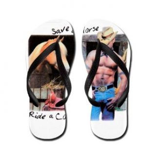 Artsmith Inc Women's Country Western Cowgirl Save Horse Flip Flops Costume Footwear Clothing