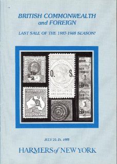 British Commonwealth and Foreign including additional portions of the "Gilard Kargl" Collection of British and Foreign Issues, the "John Blessington" Collection of Ireland, Sales 2815 2816 (Stamp Auction Catalog) (H.R. Harmer Inc., Sale