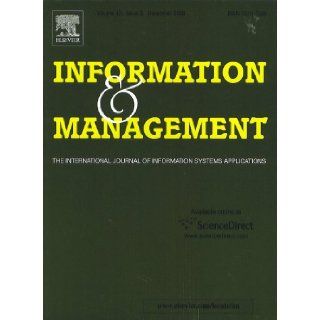 Information & Management   The International Journal of Information Systams Applications (ISSN 0378 7206, Volume 43) E. H. Sibley Books