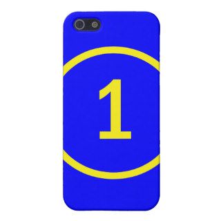 number 1 in a circle cover for iPhone 5