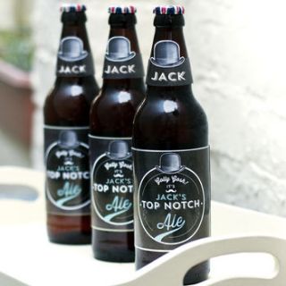 personalised printable beer labels by papergravy