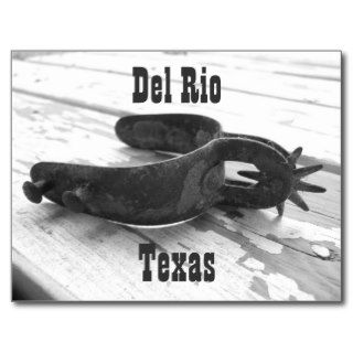 Del Rio Texas spur postcard