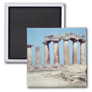 Ruins of the Temple of Apollo, c.550 BC Fridge Magnets