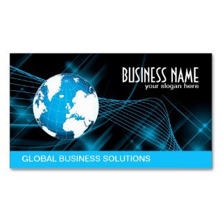 Global Information Technology Business Card Template