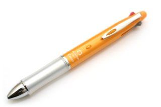 (Japan Import) Pilot Dr.Grip 4+1 3colors Ballpoint Pen + 0.5mm Mechanical Pencil BKHDF 1SR (Orange)  Pilot Pencil Japan Import 