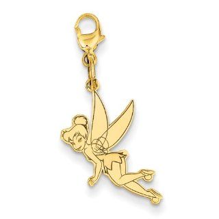 Gold Plated Ss Disney Tinker Bell Lobster Clasp Charm Jewelry