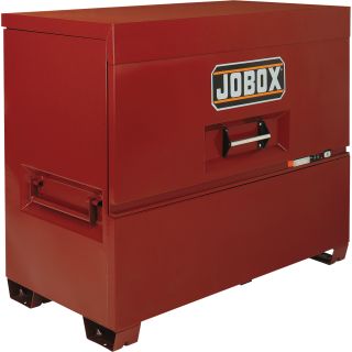 Jobox 60in. Piano Lid Box — Site-Vault Security System, 47.5 Cu. Ft., 60in.W x 31in.D x 50in.H, Model# 1-682990  Jobsite Boxes